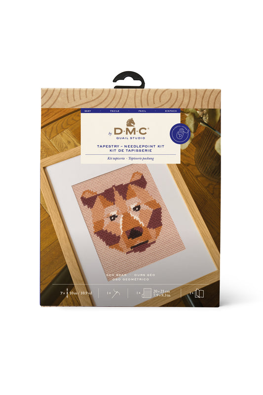 DMC KIT TAPISSERIE - OURS GEO