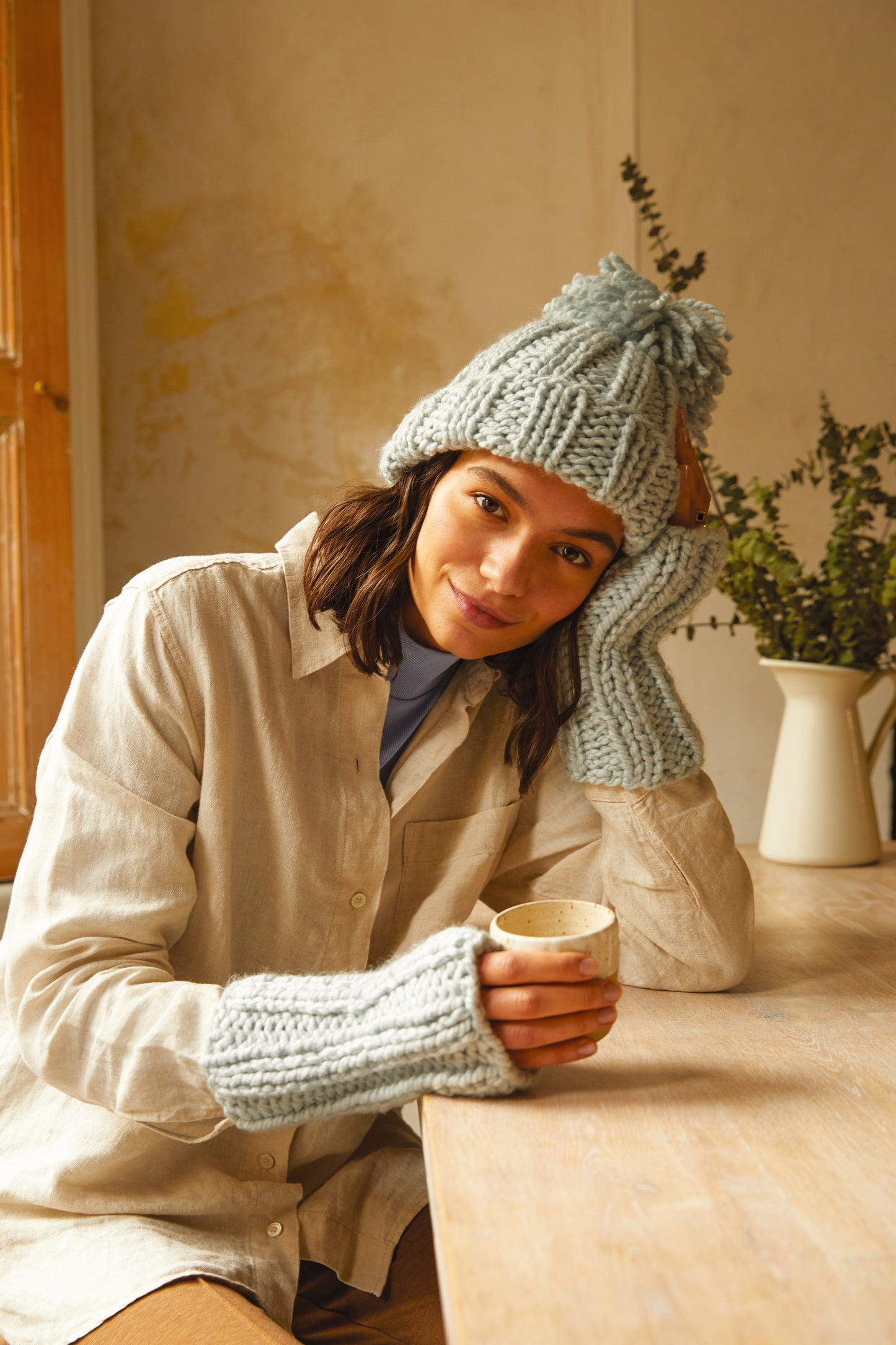 DMC The Rhythm Rib Hat & Mitts Knitting Kit