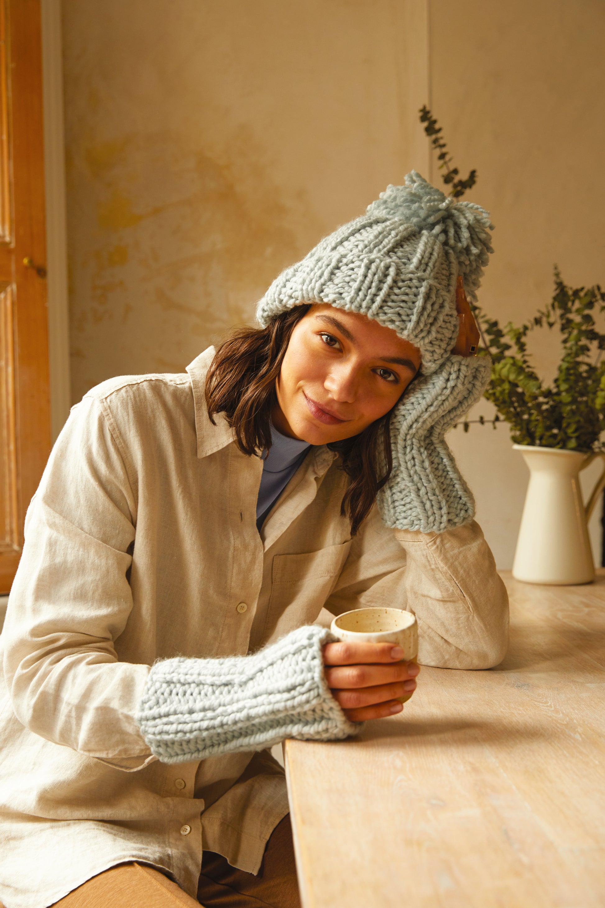 DMC The Rhythm Rib Hat & Mitts Knitting Kit