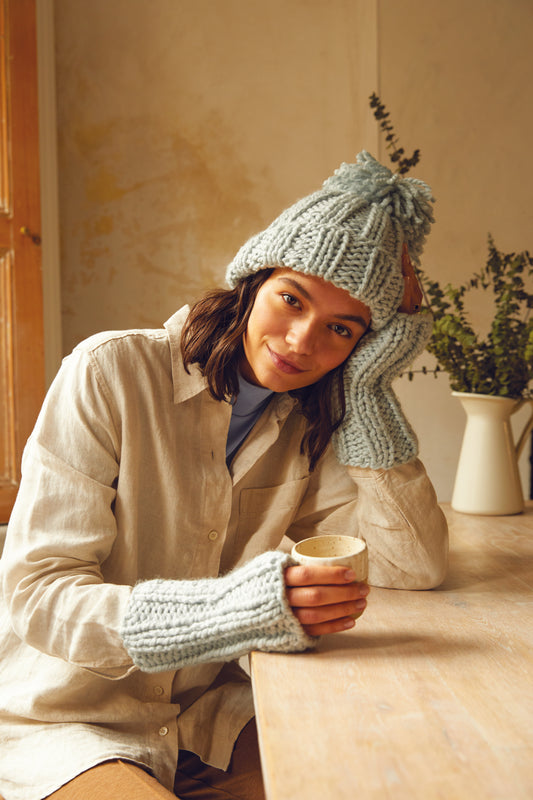 DMC The Rhythm Rib Hat & Mitts Knitting Kit