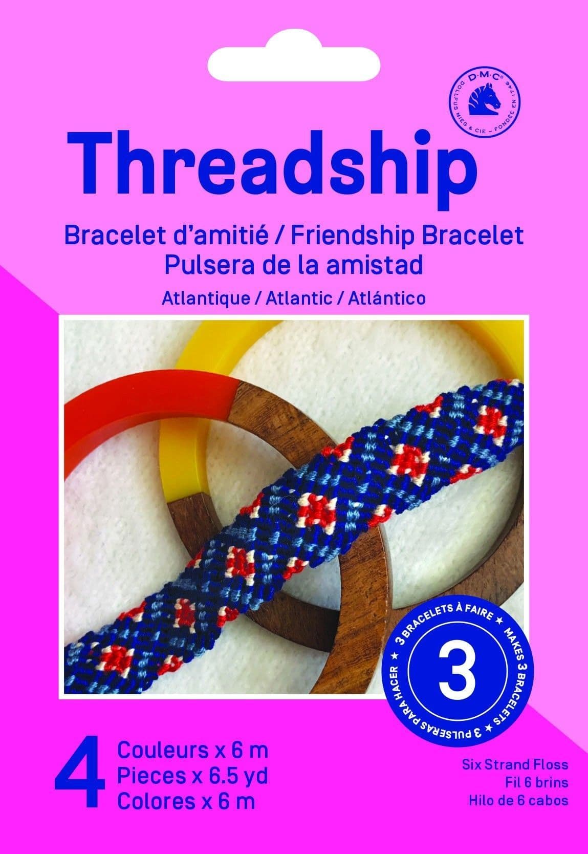 DMC Threadship Beginner Friendship Bracelet Kit - Atlantic