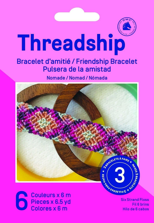 DMC Threadship Beginner Friendship Bracelet Kit - Nomad