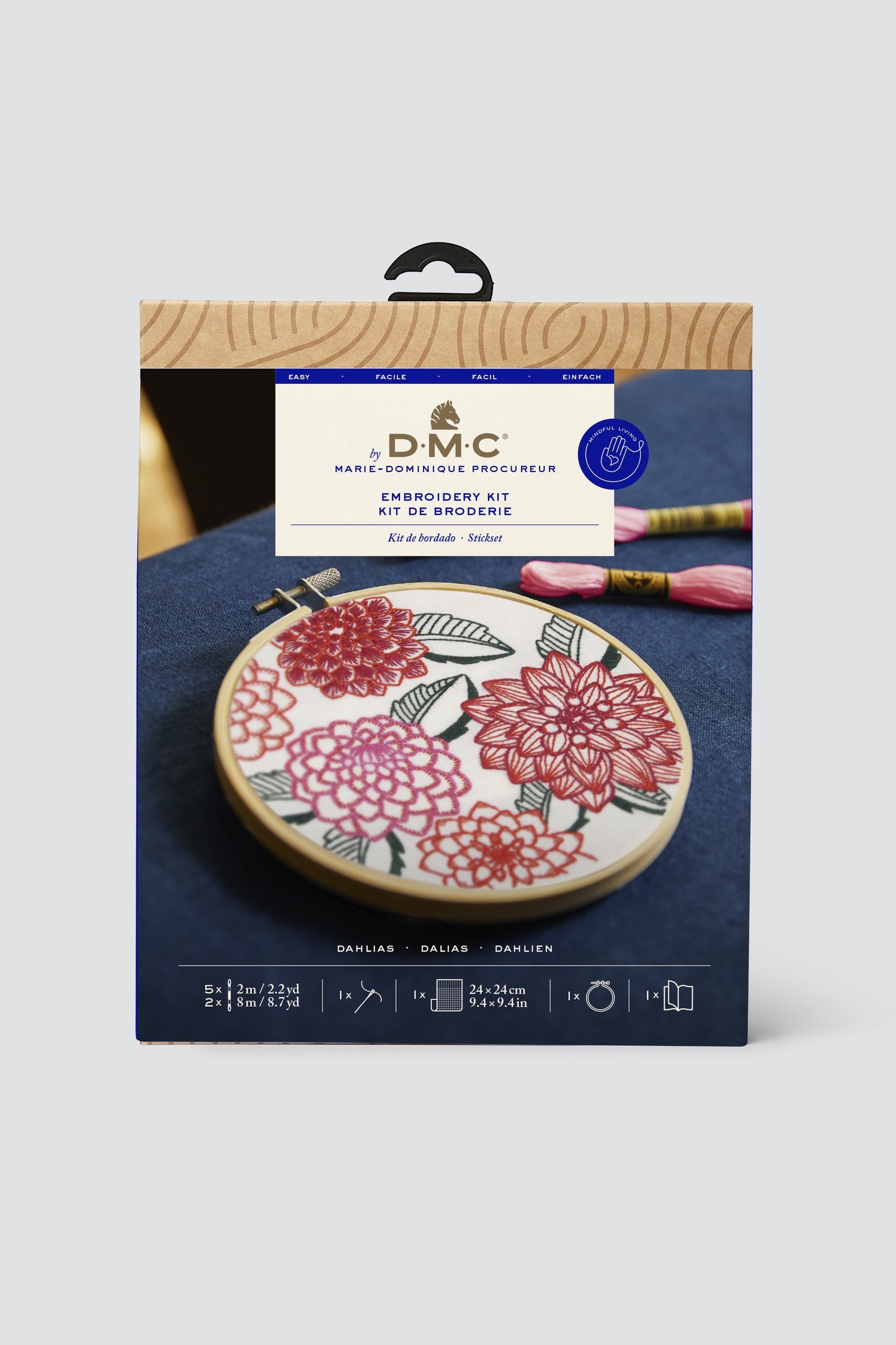 DMC Embroidery Kit.  Dahlias
