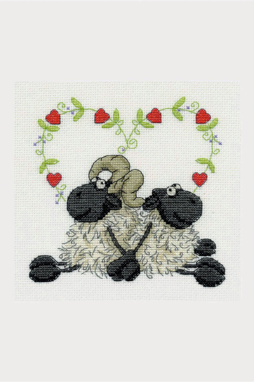 DMC Counted Cross Stitch Kit.  Love You Too
