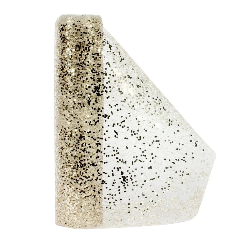 Champagne glitter mesh runner