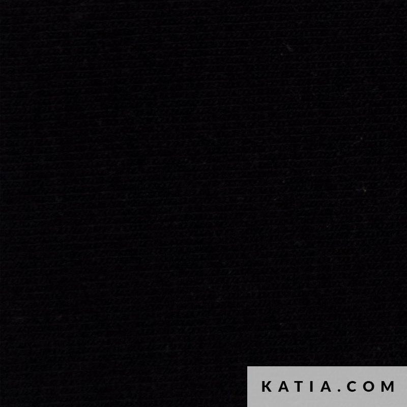 Katia Jersey Solid Colors - Black (Half Metre)