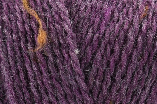King Cole yarn in plum - close up detail