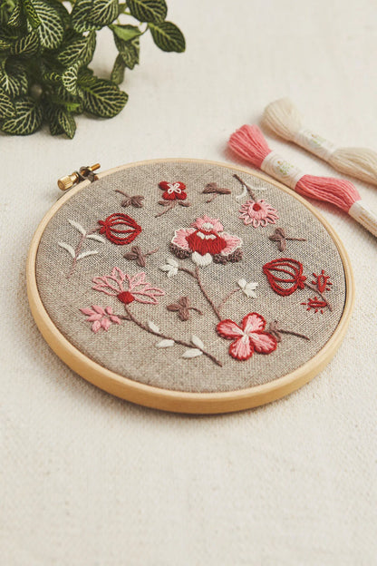 Indiennes Flowers Embroidery Kit