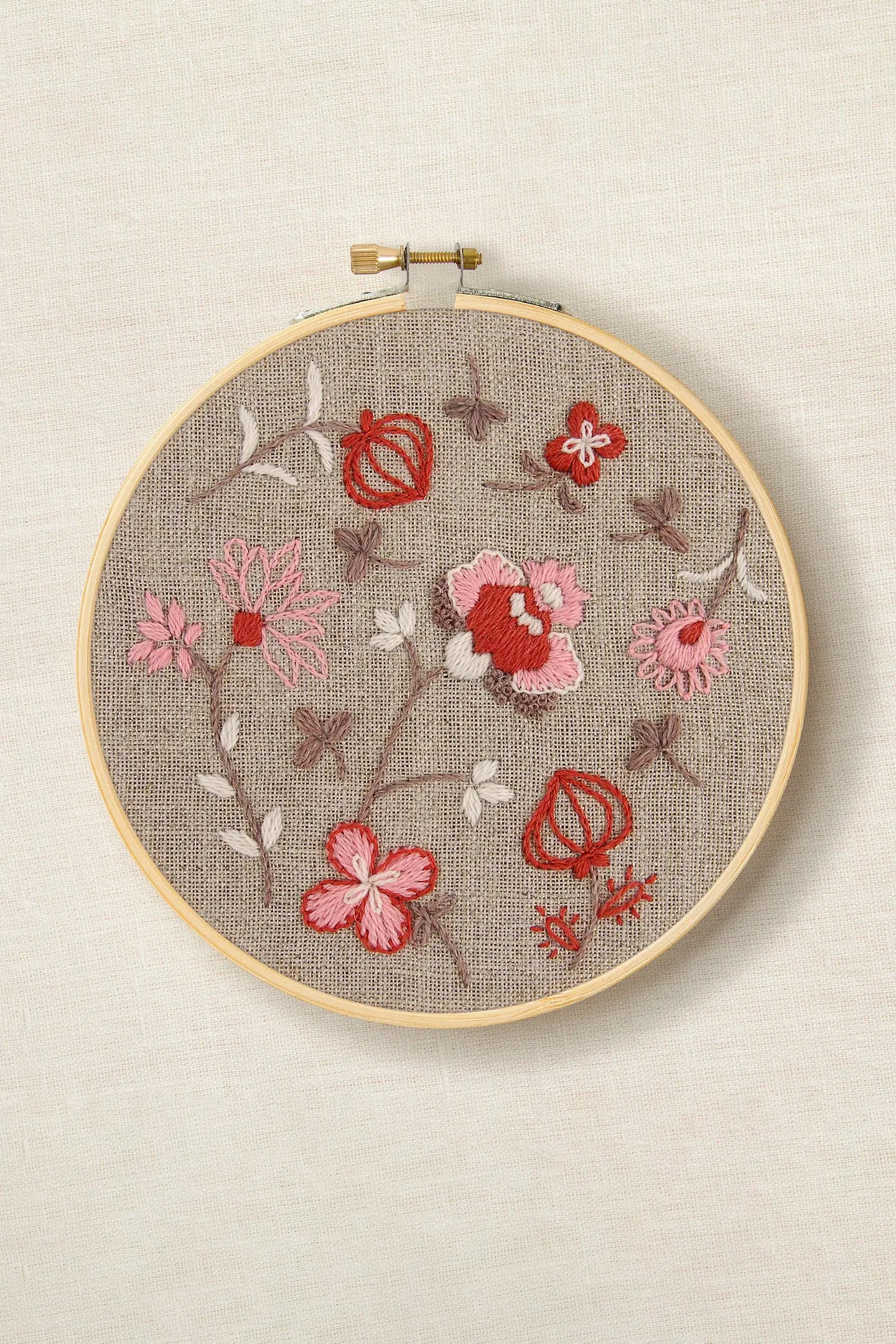 Indiennes Flowers Embroidery Kit