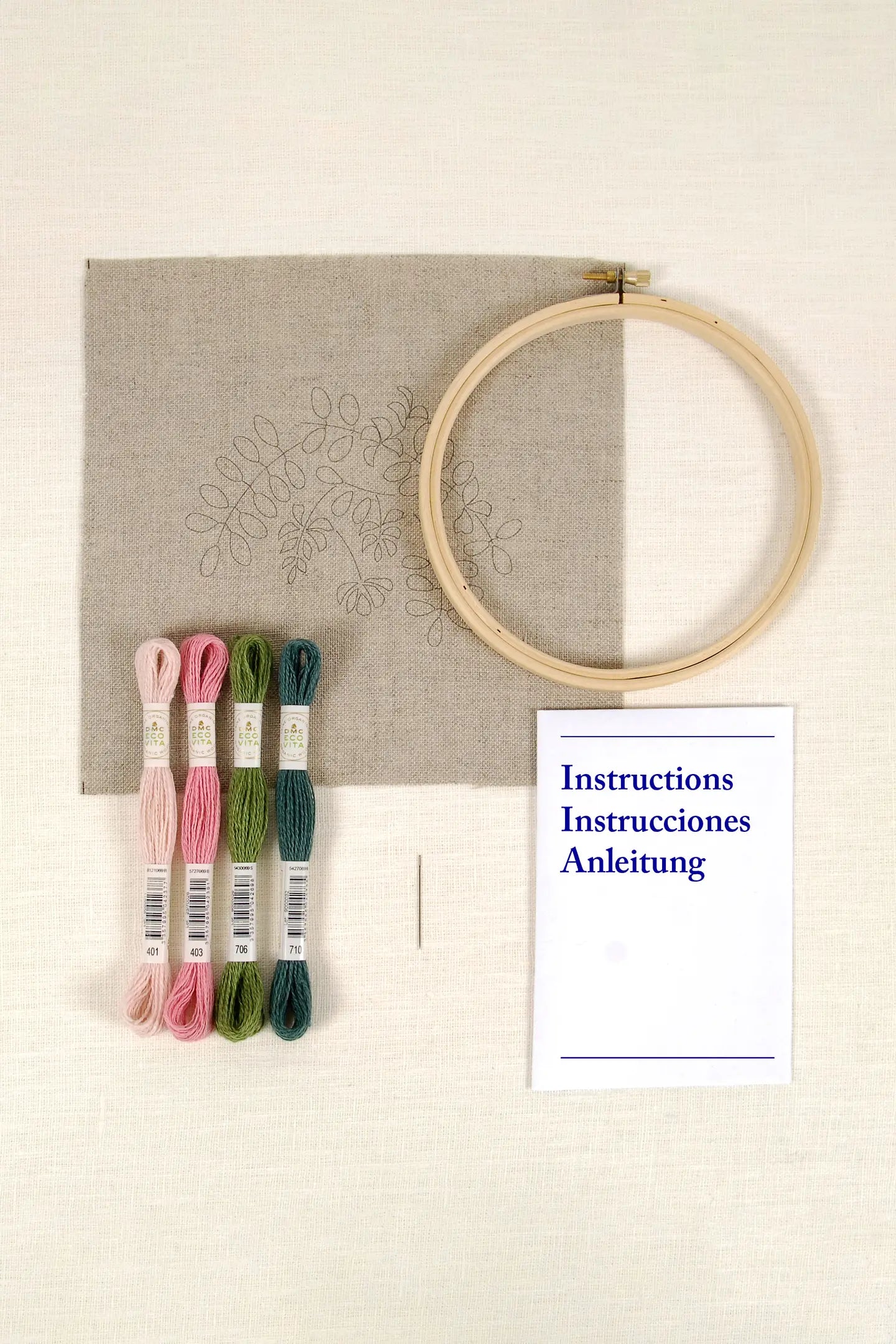 Indigo Embroidery Kit