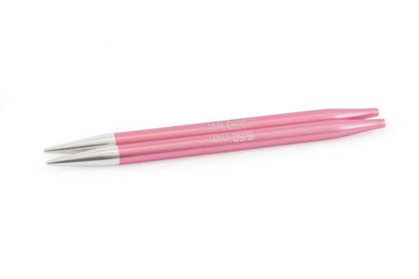 KnitPro Zing 6.50mm Interchangeable Circular Needle Tips (Pair) - Coral