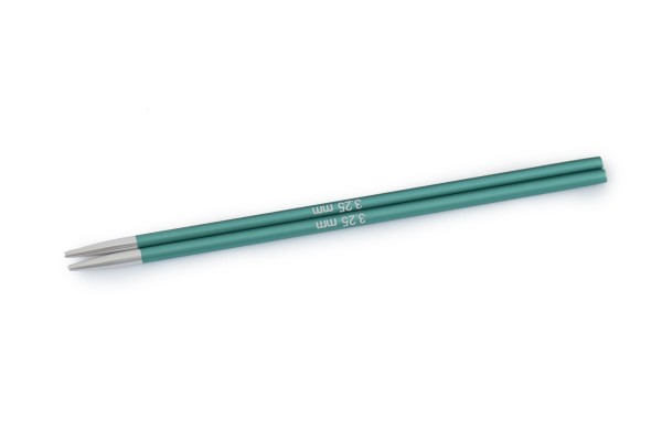 KnitPro Zing 3.25mm Interchangeable Circular Needle Tips (Pair) - Emerald