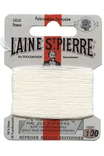 Laine Saint-Pierre embroidery thread shade 100 White