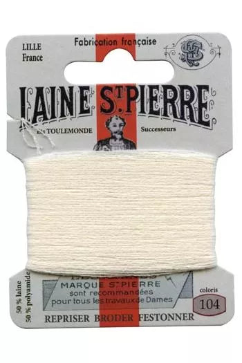 Laine Saint-Pierre embroidery thread shade 104 Cream