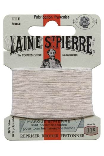 Laine Saint-Pierre embroidery thread shade 118 Kaolin