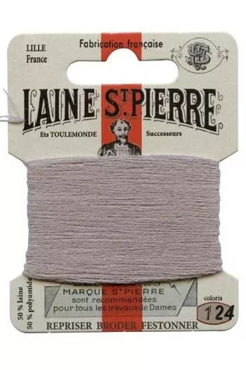 Laine Saint-Pierre embroidery thread shade 124 Pearl Grey