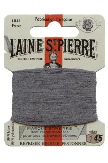 Laine Saint-Pierre embroidery thread shade 145 Medium Grey