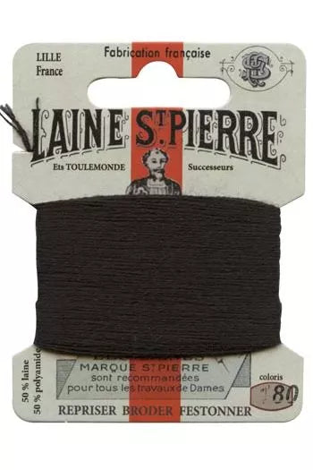 Laine Saint-Pierre embroidery thread shade 180 Black