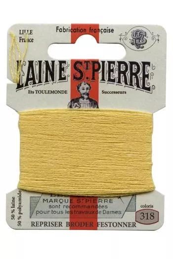 Laine Saint-Pierre embroidery thread shade 318 Straw