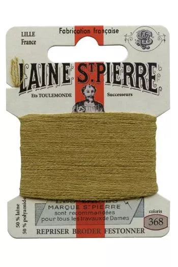 Laine Saint-Pierre embroidery thread shade 368 Ochre
