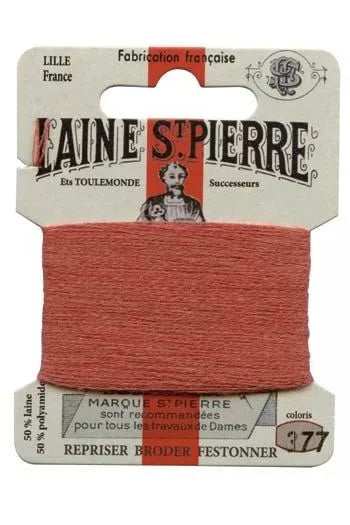 Laine Saint-Pierre embroidery thread shade 377 Red Lead