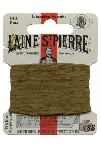 Laine Saint-Pierre embroidery thread shade 488 Khaki