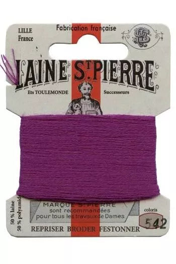 Laine Saint-Pierre embroidery thread shade 542 Plum