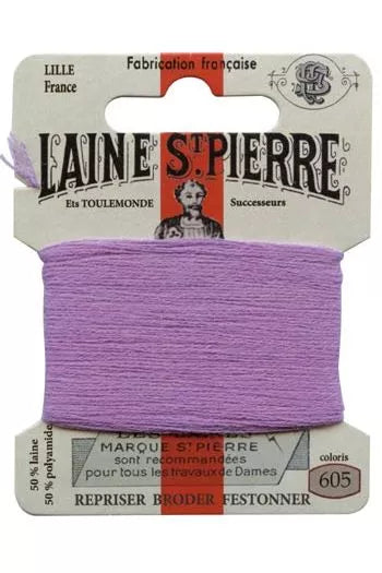 Laine Saint-Pierre embroidery thread shade 605 Mauve