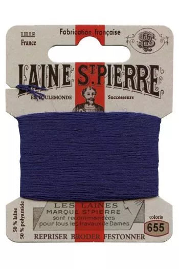 Laine Saint-Pierre embroidery thread shade 655 Royal Blue