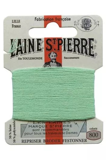 Laine Saint-Pierre embroidery thread shade 800 Emerald