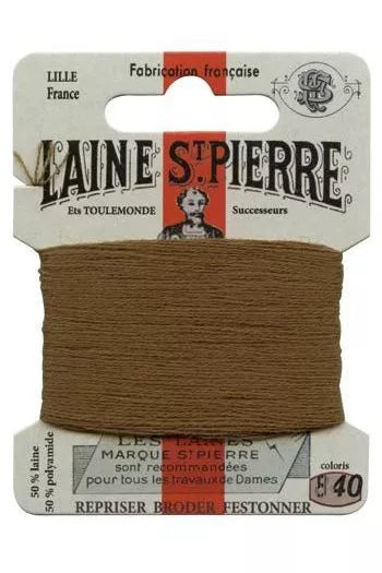 Laine Saint-Pierre embroidery thread shade 840 Army Green