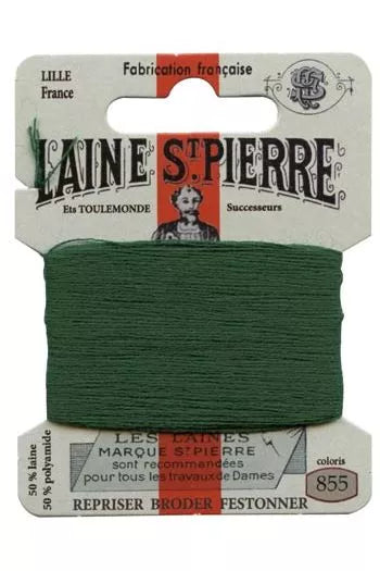 Laine Saint-Pierre embroidery thread shade 855 Leaf Green