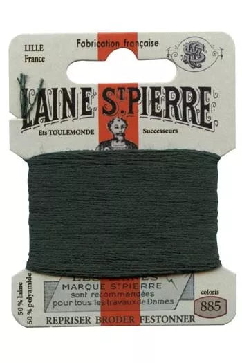 Laine Saint-Pierre embroidery thread shade 885 Ivy Green