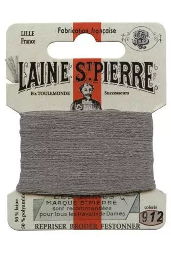Laine Saint-Pierre embroidery thread shade 912 Grey