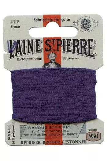 Laine Saint-Pierre embroidery thread shade 930 Marble Blue
