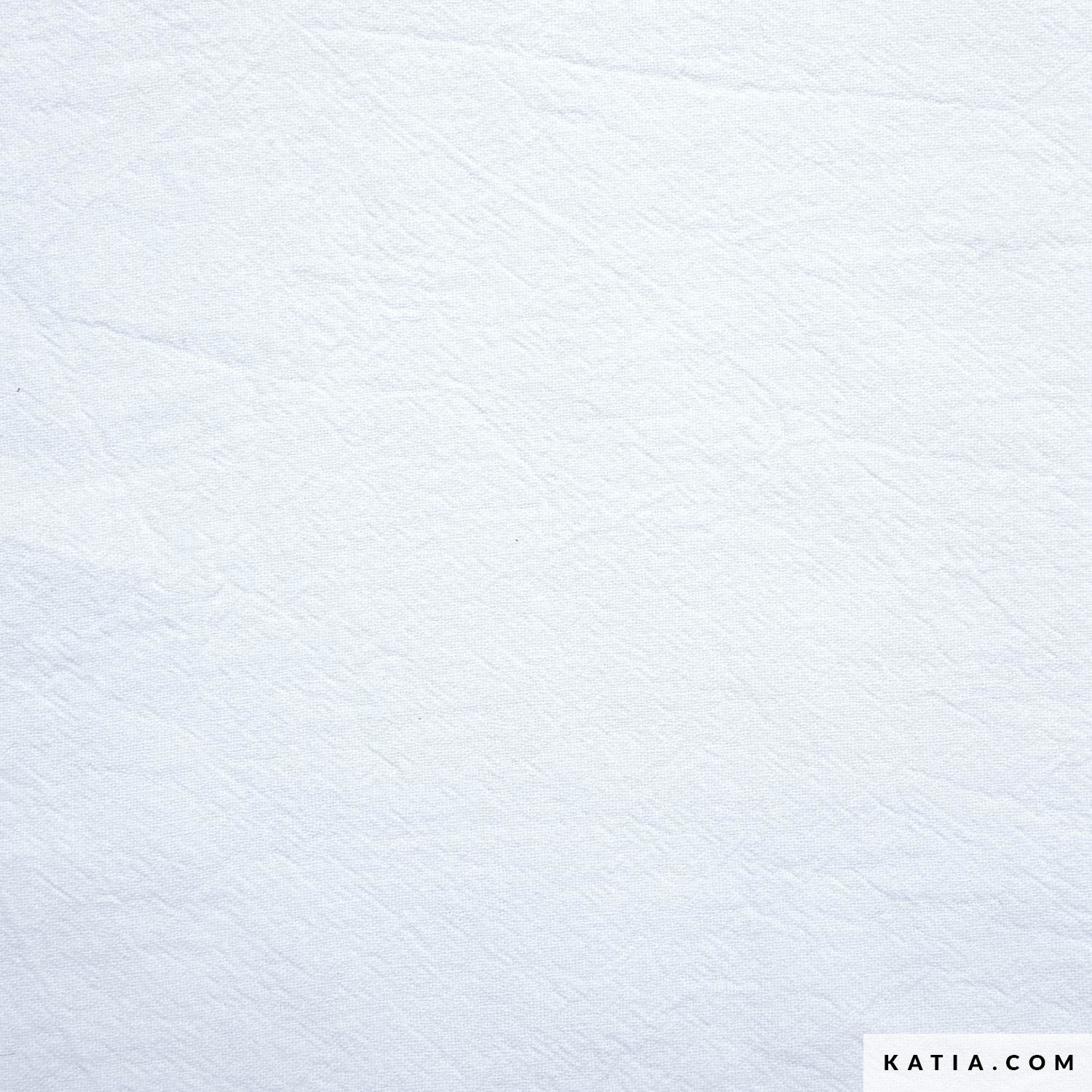 Katia Rustic Cotton Solid - Optic White (Half Metre)