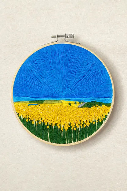 DMC Sunflower Fields by Victoria Rose Richards Intermediate Embroidery Kit