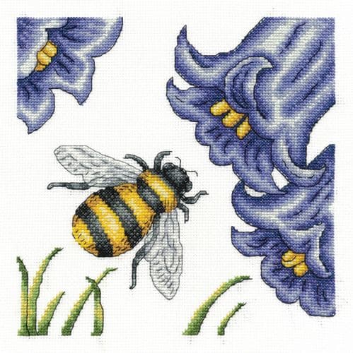 DMC Bee and Bluebells Cross stitch
