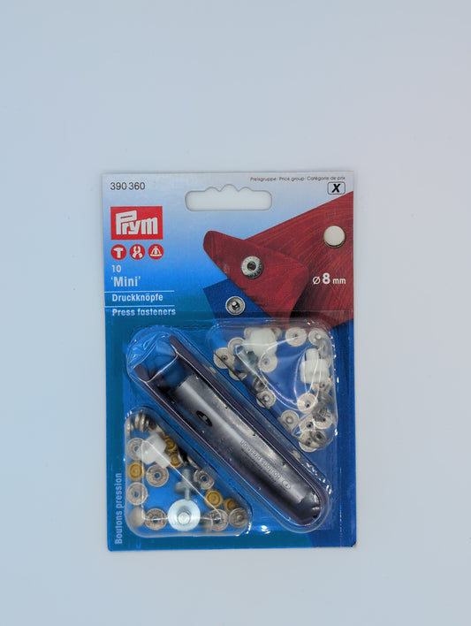 8mm Non-Sew Fastener