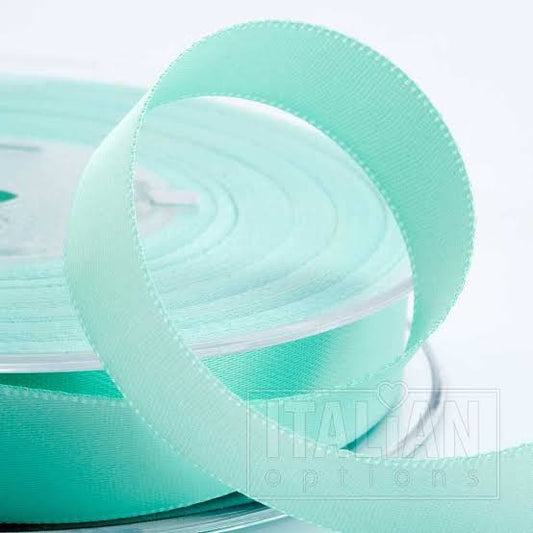 Mint Satin Ribbon 25mm x 25m