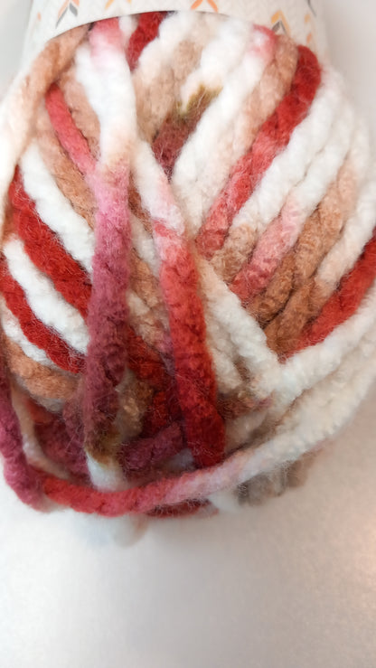 Stylecraft yarn in red - texture detail