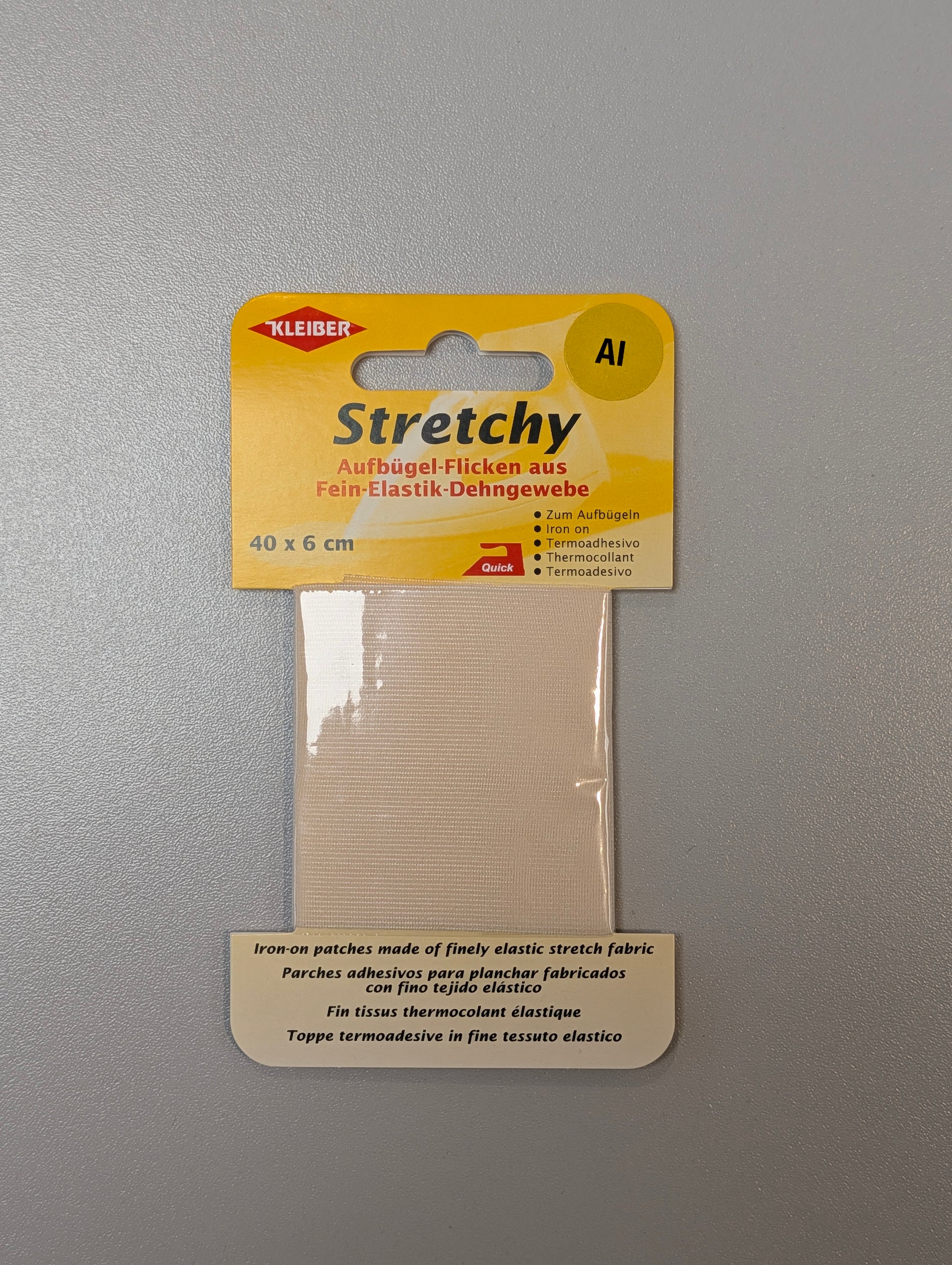 Kleiber Iron On Stretch Patches - Cream