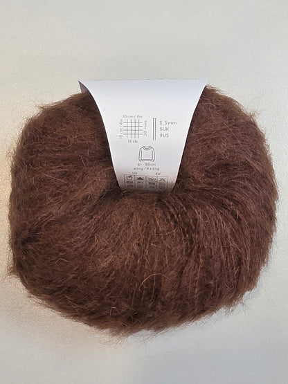 Rowan yarn, mohair blend - close up detail