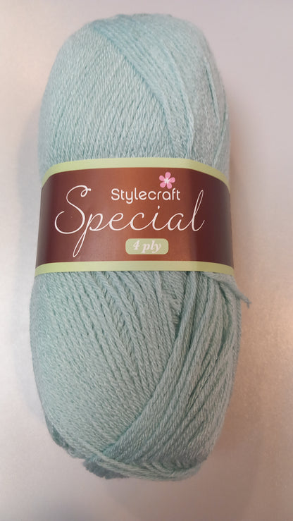 Stylecraft Special 4Ply in Duck Egg — 100% Premium Acrylic, 4Ply (Fingering), 100g