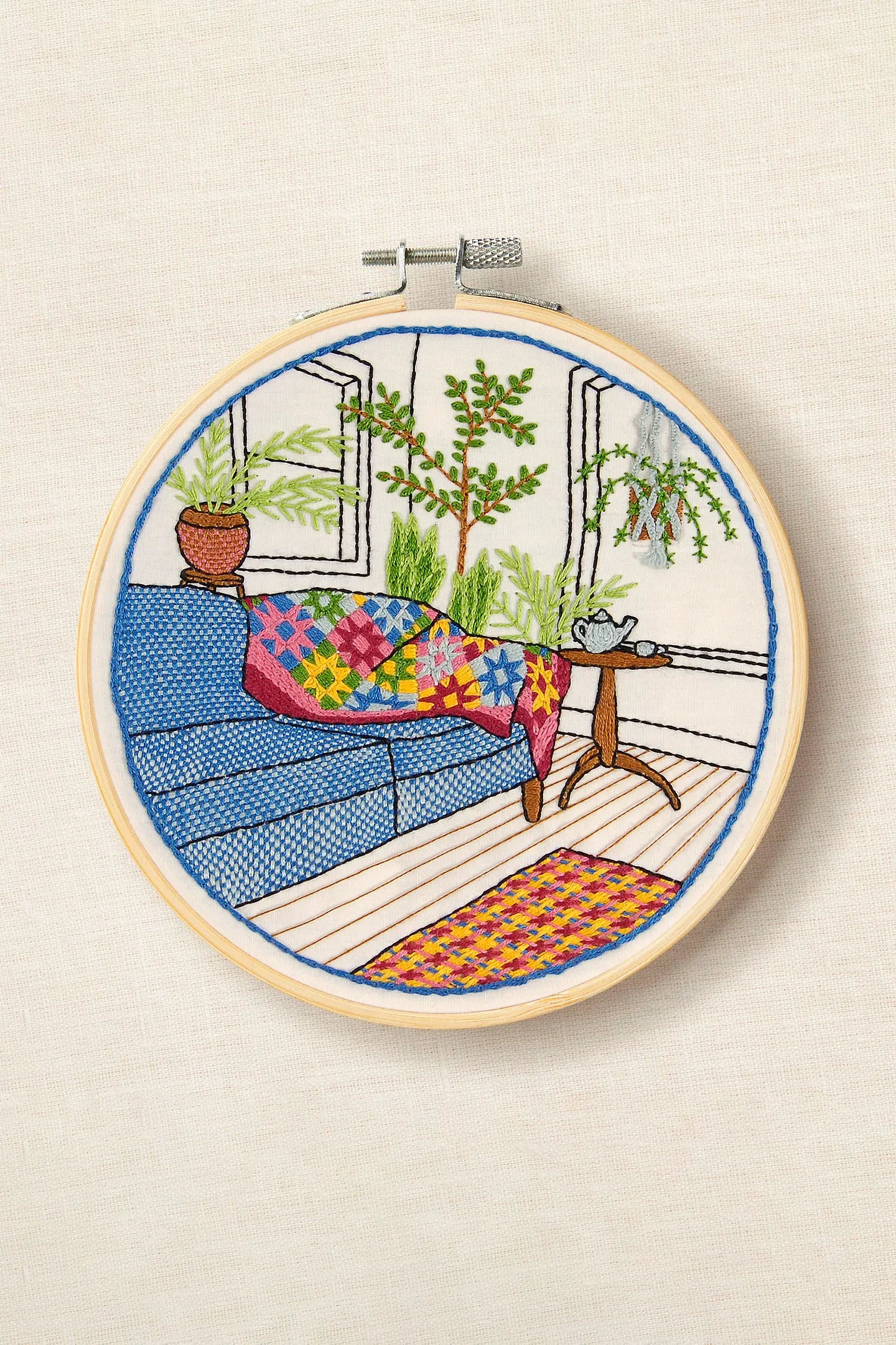 DMC Winter Garden by Karin Fast Woven-Effect Advanced Embroidery Kit