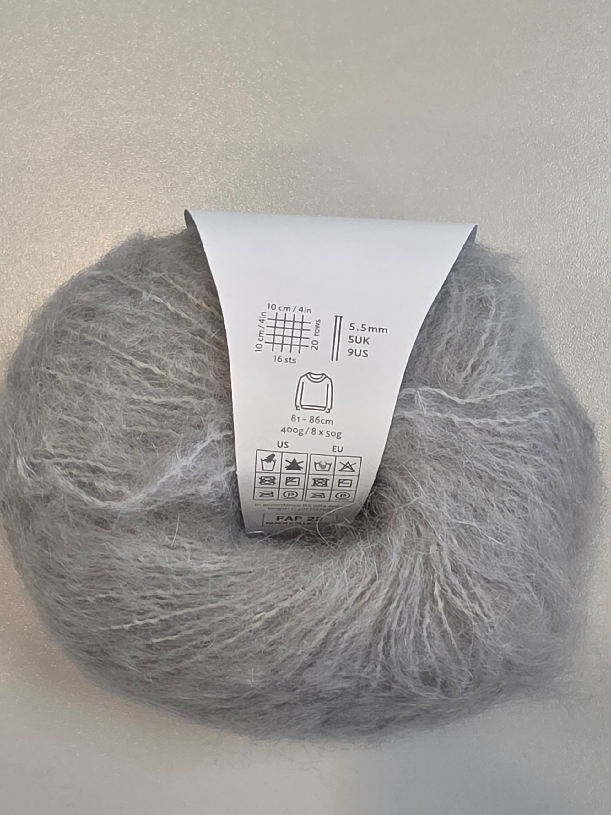 Rowan yarn, mohair blend - close up detail