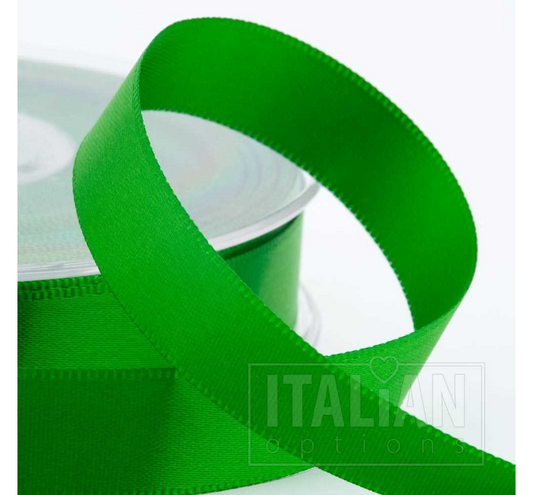 25mm Emerald satin ribbon 3824