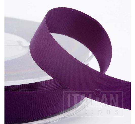 Satin Ribbon 6mm Aubergine