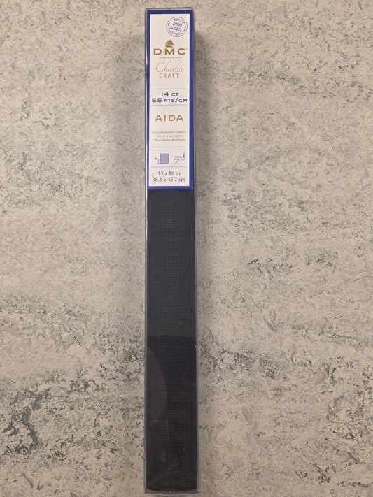 D.M.C Aida 14 ct. - Black