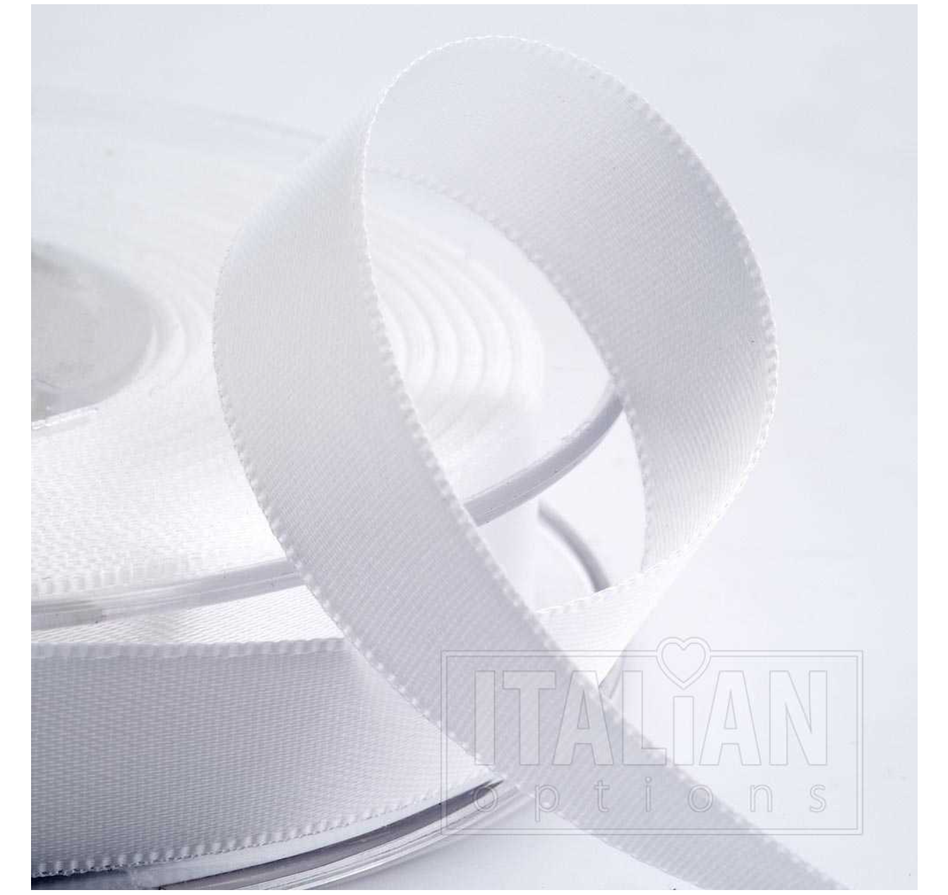 White Satin Ribbon 38mm x 25m